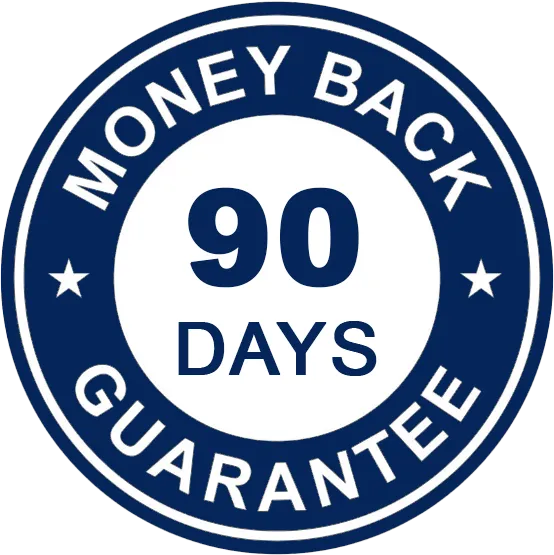 90-day guarantee seal from seller materials